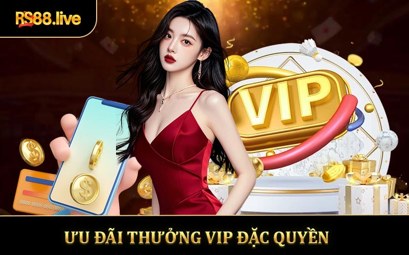 Ưu Đãi Thưởng VIP - Đặc Quyền Dành Cho Thành Viên Tại RS88